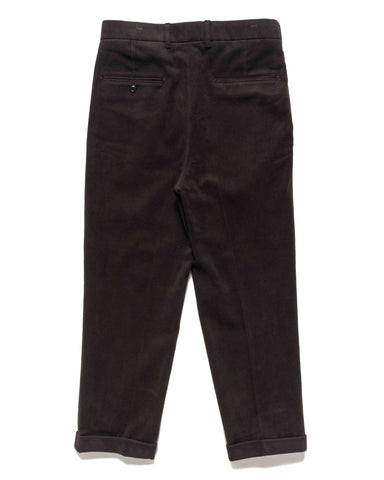 Needles Tucked Trouser - C/W Moleskin Black, Bottoms