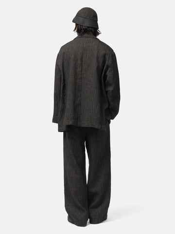 Needles Uncon Jacket - Linen Wool Twill Black, Jackets