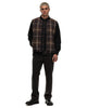 Needles W.U. Piping Vest - W/PE/PC/AP/N Plaid Tweet Navy/Brown/Mocha, Outerwear