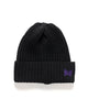 Needles Watch Cap - Merino Wool Black, Headwear