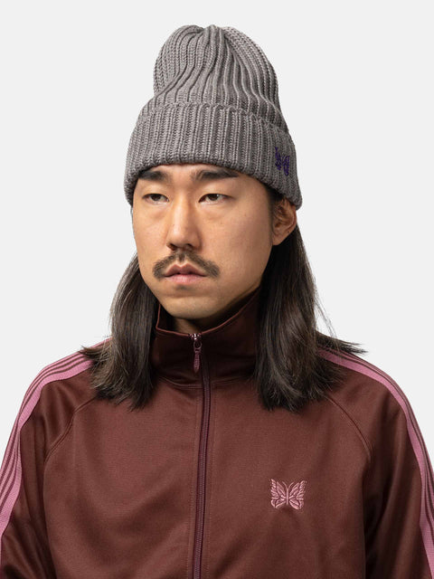 Needles-Watch-Cap-Merino-Wool-Grey-2