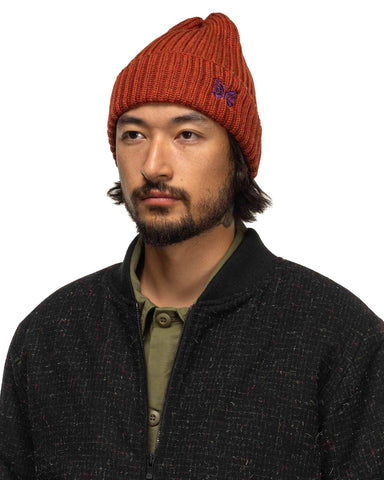 Needles Watch Cap - Merino Wool Orange, Headwear