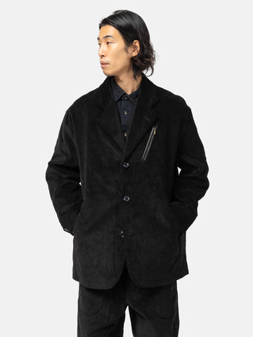 Needles Zipped Travel Jacket - 8W Corduroy Black, Jackets