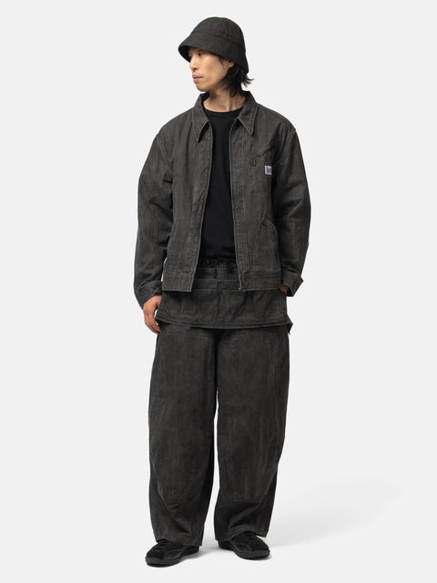 Needles Zipped Work Jacket - C/L Canvas / Sumi Dye Black, Jackets