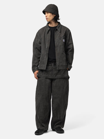 Needles Zipped Work Jacket - C/L Canvas / Sumi Dye Black, Jackets