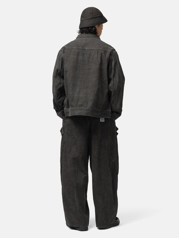 Needles Zipped Work Jacket - C/L Canvas / Sumi Dye Black, Jackets