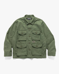 Neighborhood BDU Shirt LS Olive Drab, Shirts