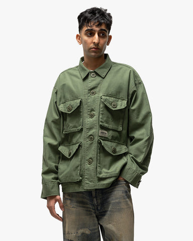 Neighborhood BDU Shirt LS Olive Drab, Shirts