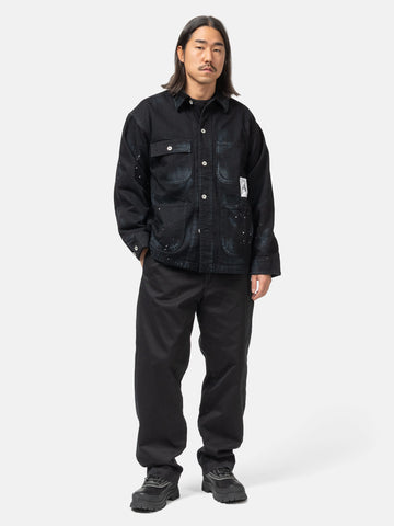 Neighborhood BW. Washed Coverall Jacket Black, Jackets