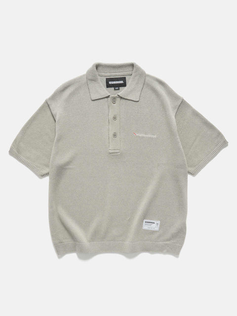 Neighborhood Knit Polo SS Gray, Polos