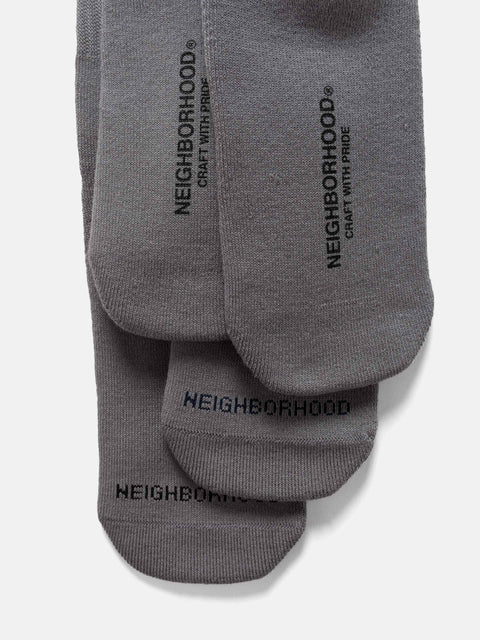 Neighborhood Classic 3Pack Socks Gray, Socks