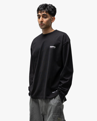 Neighborhood Classic Crewneck LS Black, T-Shirts