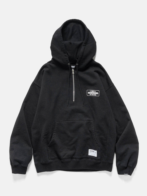 Neighborhood Classic Sweat Half Zip Hoodie LS Black, Hoodies