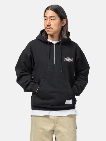 Neighborhood Classic Sweat Half Zip Hoodie LS Black, Hoodies