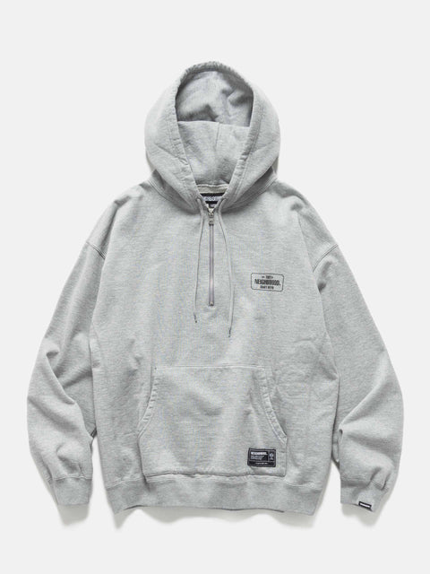 Neighborhood Classic Sweat Half Zip Hoodie LS Gray, Hoodies