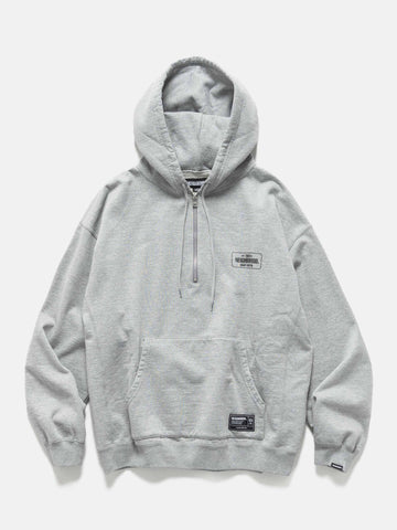 Neighborhood Classic Sweat Half Zip Hoodie LS Gray, Hoodies