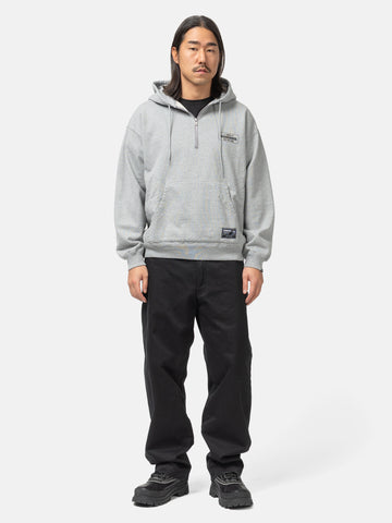 Neighborhood Classic Sweat Half Zip Hoodie LS Gray, Hoodies