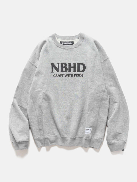 Neighborhood Classic Sweat Shirt LS Gray, Sweatshirts