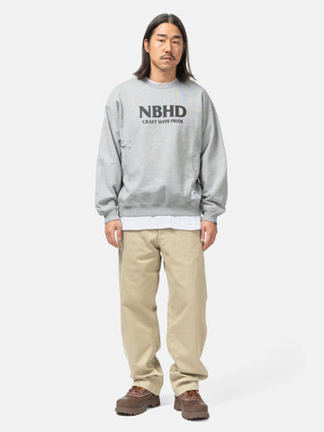 Neighborhood Classic Sweat Shirt LS Gray, Sweatshirts