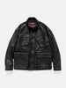 Flat shot of the Neighborhood Coated Field Jacket Black
