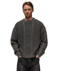 Neighborhood Washed Crewneck Cable Sweater Black, Sweaters