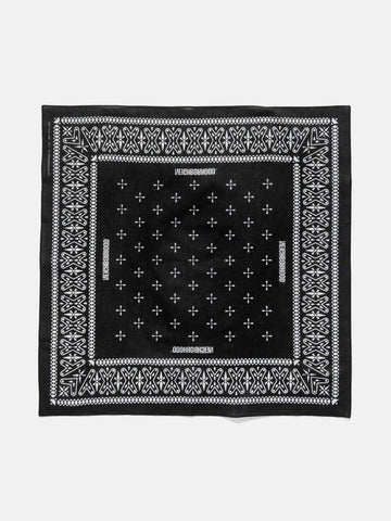 Neighborhood Cross Pattern Bandana Black, Bandanas