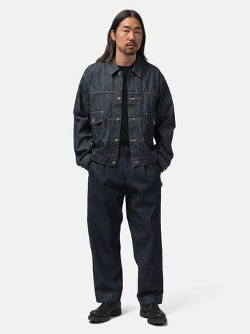 Neighborhood Denim Tuck Pants Indigo, Pants