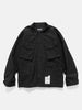Flat shot of the Neighborhood Fatigue Shirt LS Black
