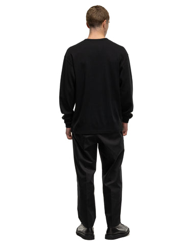 Neighborhood Honeycomb Fabric Crewneck LS Black, Sweaters