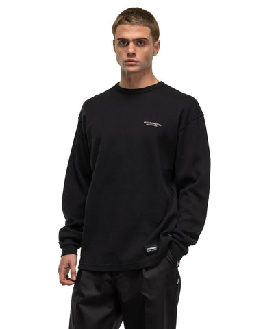 Neighborhood Honeycomb Fabric Crewneck LS Black, Sweaters