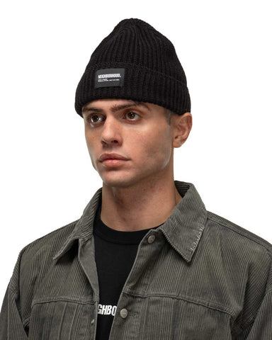 Neighborhood JP Beanie Black, Headwear