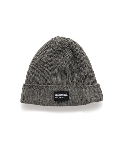 Neighborhood JP Beanie Grey, Headwear