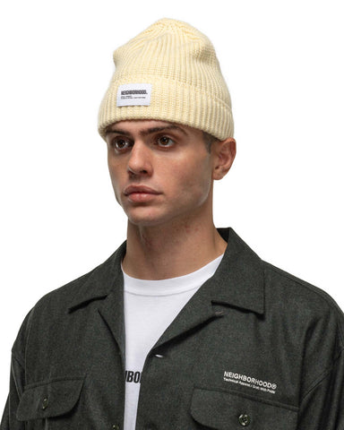 Neighborhood JP Beanie Ivory, Headwear