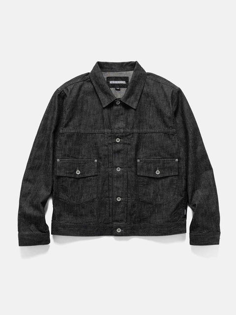 Neighborhood LW Denim Jacket Black, Denim Jackets
