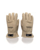 Neighborhood Leather Boa Gloves Beige, Accessories