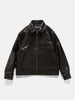 Flat shot of the Neighborhood Leather Sports Jacket Black