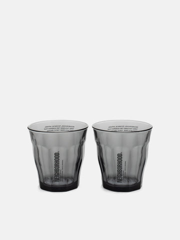 Neighborhood Logo Duralex Glass-M Set Gray, Glasses