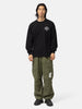 Flat shot of the model wearing the Neighborhood NH . Tee LS-4 Black
