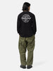 Back of the model wearing the Neighborhood NH . Tee LS-4 Black