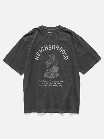 Flat shot of the model wearing the Neighborhood NH . Tee SS-11 Black