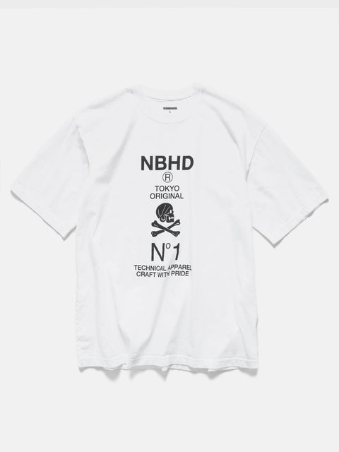 Flat shot of the Neighborhood NH . Tee SS-8 White