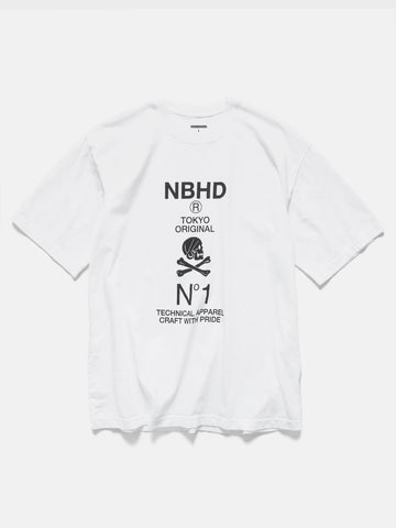 Flat shot of the Neighborhood NH . Tee SS-8 White