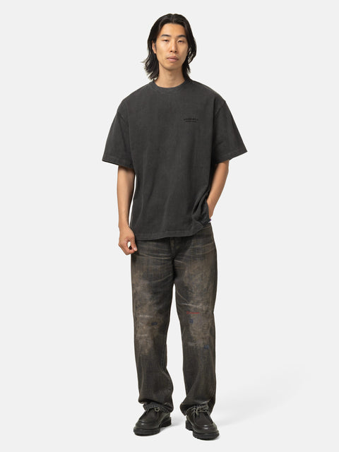 Neighborhood Pigment Dyed Crewneck SS Black, T-Shirts