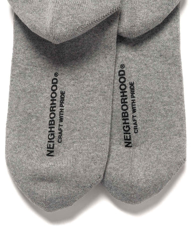 Plain Ankle Socks Gray - HAVEN