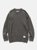Flat shot of the Neighborhood Savage Crewneck Sweater Charcoal