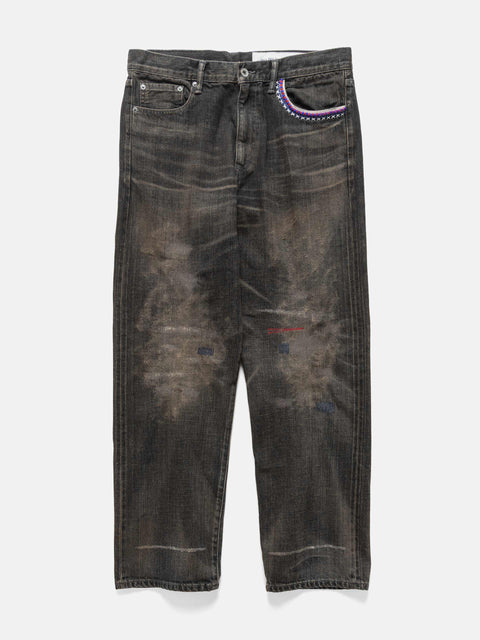 Neighborhood Savage Denim Dp Basic Pants Black, Jeans