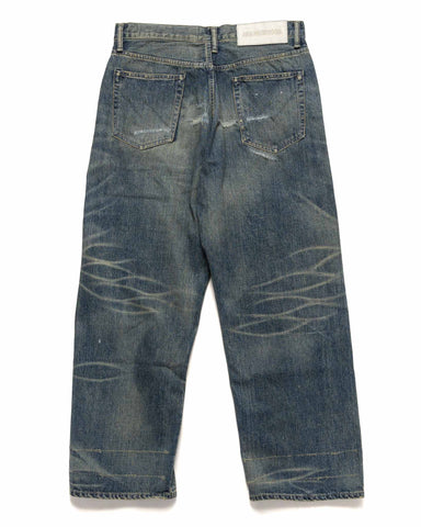 Neighborhood Savage Denim Dp Wide Pants Indigo, Bottoms