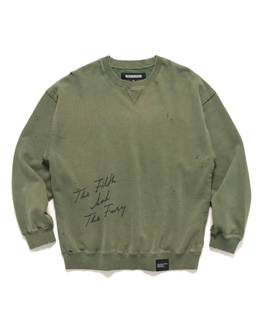 Neighborhood Savage Sweat Shirt LS Olive, Sweaters