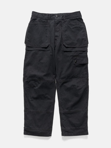 Flat shot of the Neighborhood Tool Pocket Utility Pants Black