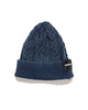 Neighborhood Washed Cable Beanie Navy, Headwear